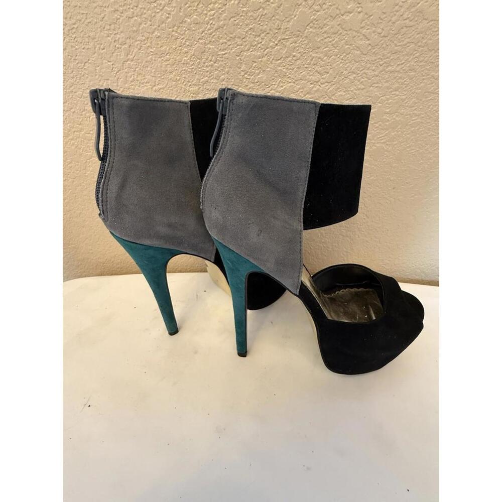 Bebe Suede Womens Platform Heels Size 6 Multicolor Sexy